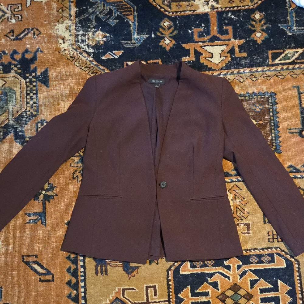 Ann Taylor Burgundy Plum Women's Blazer